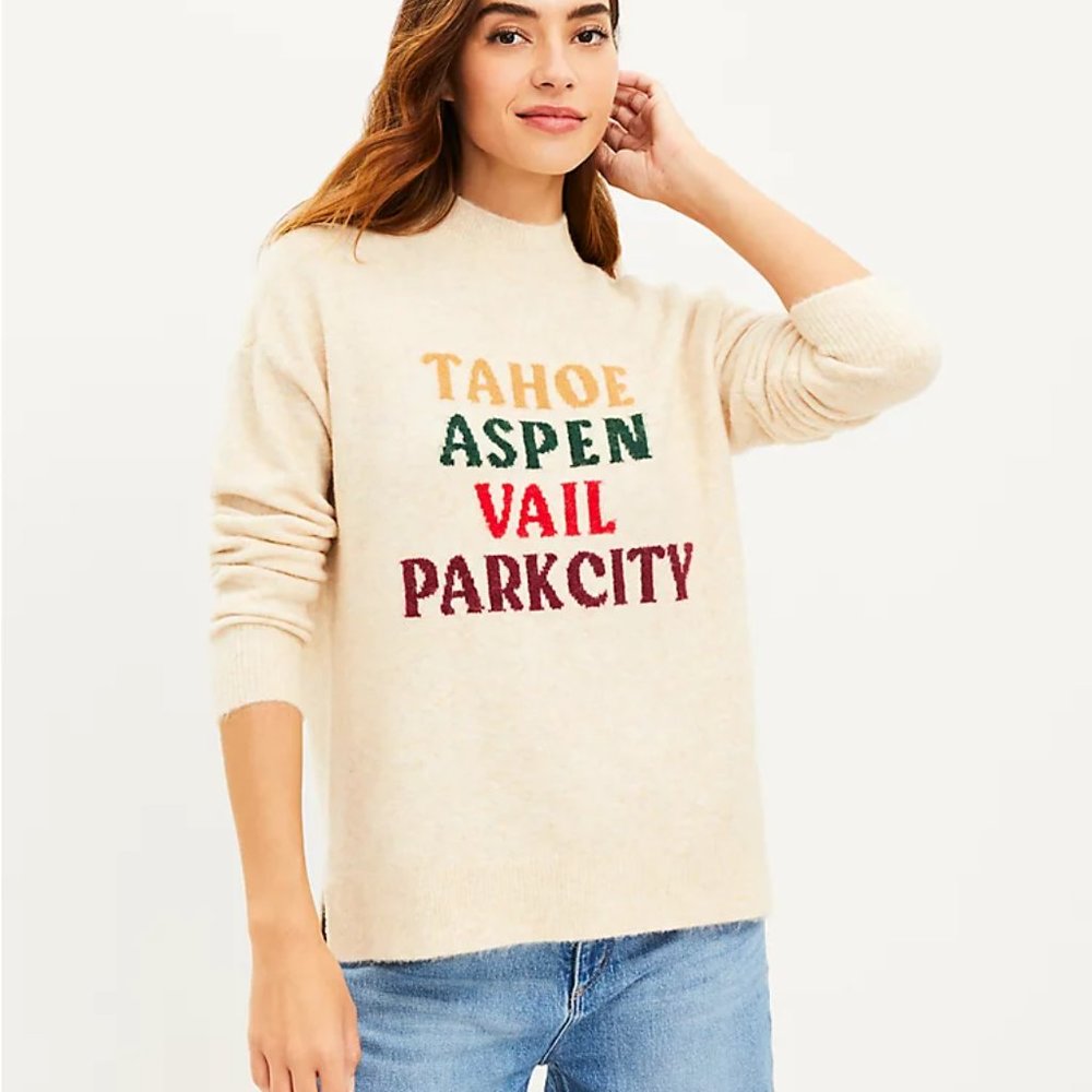 Lou & Grey Ski City Sweater - NWT - XL